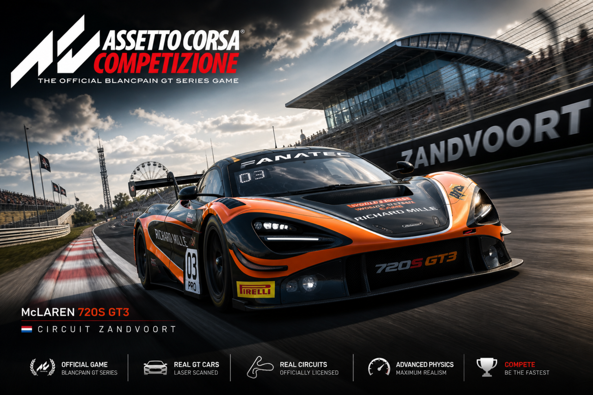 Assetto Corsa Competizione McLaren 720S GT3 op Circuit Zandvoort